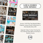 Lou & Marks Presets Luxe Lightroom Preset Bundle Best Presets For Adobe Lightroom Top