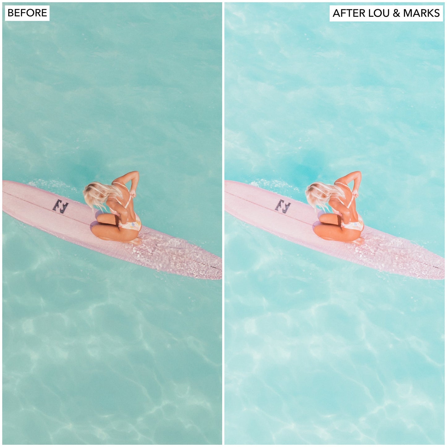 colorful summer lightroom presets lou marks photo filters vsco etsy pink bright travel blue ocean sea