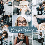 10 Winter Mobile Lightroom Presets Blues, Clean Photo Editing Filter for Lifestyle Blogger, Instagram Influencer Outdoor Preset